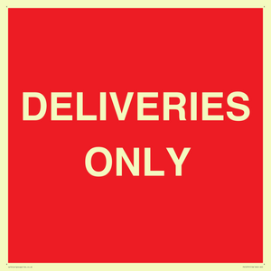 DELIVERIES ONLY